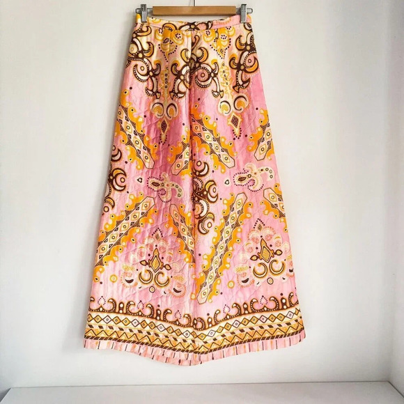 Prestige of Boston Dresses & Skirts - Vintage Prestige Of Boston geometric  Print Colourful quilted Maxi skirt S